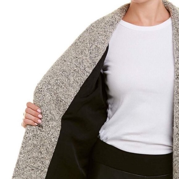 IRO Phanima Wool Boucle Oversized Coat in Grey Size XS 34 - Picture 3 of 11